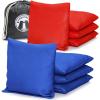 GoSports Official Regulation Cornhole Bean Bags Set of 8 – for Fun Casual Cornhole Games – All Weather – American Stars and Stripes or Red and Blue(Classic Red & Blue)