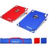 GoSports Portable Cornhole Game Sets – Premium Outdoor Lawn or Beach Toss Game for Kids and Adults(Red & Blue)