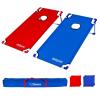 GoSports Portable Cornhole Game Sets – Premium Outdoor Lawn or Beach Toss Game for Kids and Adults(XL Red & Blue)
