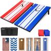 GoSports Portable Cornhole Sets, 8 Styles – Choose 4 x 2 ft or 3 x 2 ft – Boards Include 8 Bean Bags, Travel Case, and Game Rules(4 x 2 ft Classic)