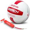 GoSports Pro Series Outdoor Beach Volleyball – Regulation Size & Weight with Bonus Air Pump – Choose Single Ball or Six Pack(Single Ball)