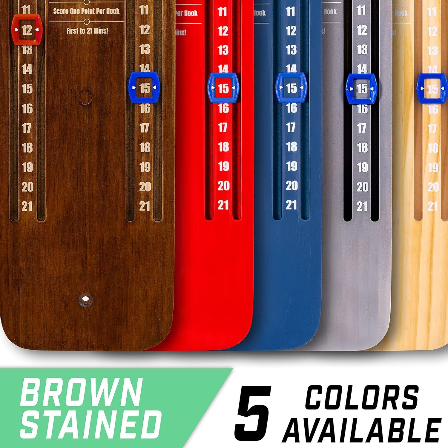 imageGoSports Hook 21 Ceiling Mount Ring Swing Game Choose Your Color Play Indoors or OutdoorsBrown