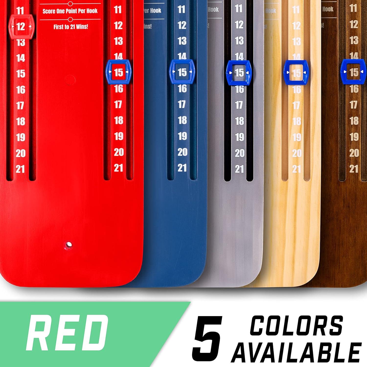 imageGoSports Hook 21 Ceiling Mount Ring Swing Game Choose Your Color Play Indoors or OutdoorsRed