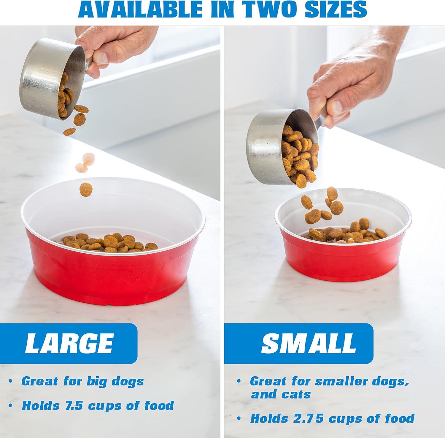 imageGoSports Party Dog Disposable Red Cup Style Pet Food Bowls for Cats and Dogs 50 Small Size Bowls22 oz