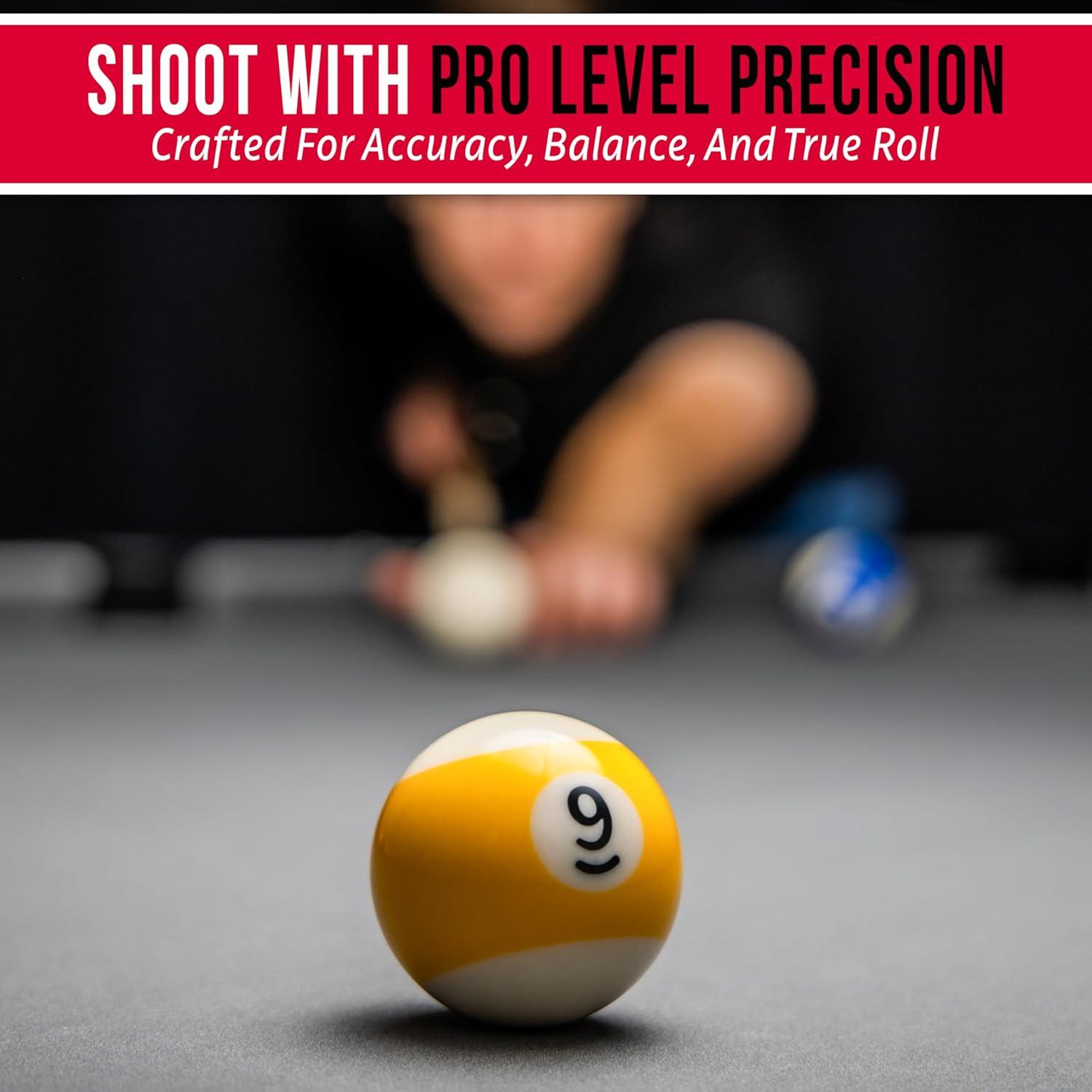 imageGoSports Regulation Pool Balls for Pool Table Premium Set of 16 Billiard Balls Professional Pool Table Balls Set