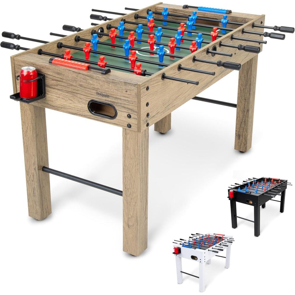 imageGoSports 48 Inch Foosball Table for Home Office or Game Room Choose ColorOak