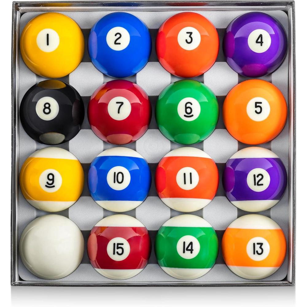 imageGoSports Regulation Pool Balls for Pool Table Premium Set of 16 Billiard Balls Professional Pool Table Balls Set