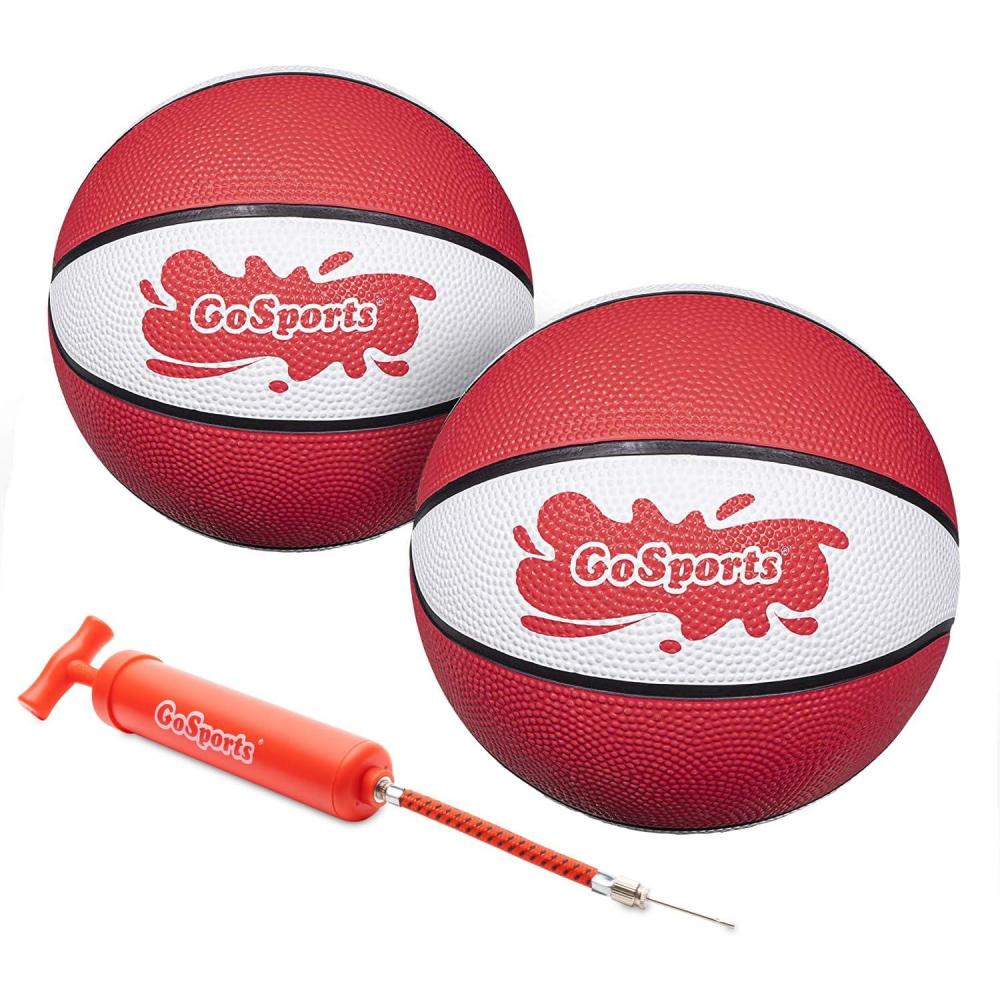 imageGoSports Water Basketballs 2 Pack  Choose Between Size 3 and Size 6 Great for Swimming Pool Basketball HoopsRed