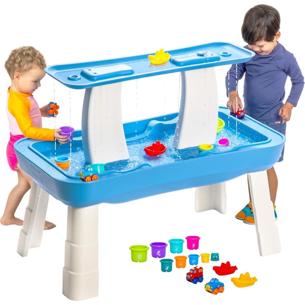 imageGoSports Water Table With Pump for Toddlers Ages 154 Years  Outdoor Play Table for Kids With Integrated Circulating PumpWater Table