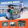 CUDDY Wagon Cooler – Premium Family Wagon and Gear Hauler with Built in 40 QT Cooler, Storage and Cup Holders