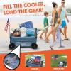 CUDDY Wagon Cooler – Premium Family Wagon and Gear Hauler with Built in 40 QT Cooler, Storage and Cup Holders