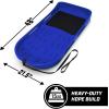 GoSports 2 Person Premium Snow Sled – Choose Red or Blue – Double Walled Construction, Pull Strap and Padded Seat(Blue)
