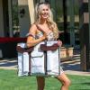 GoSports 2 foot Width Giant 4 in a Row Game with Carrying Case, Made from Wood(Dark Stain Finish)