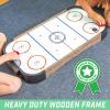GoSports 30 Inch Table Top Air Hockey Game for Kids – Portable, Battery Operated Game Table – Oak(Oak)