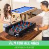GoSports 32 Inch Tabletop Foosball Game Set – Oak or Black(Black)