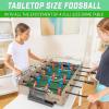GoSports 32 Inch Tabletop Foosball Game Set – Oak or Black(Oak)