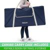 GoSports 4 Foot Width Giant Portable 4 in a Row Game Dark Wood Stain with Rules and Carry Bag(Dark Stain Finish)