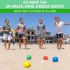 GoSports 90 mm Bocce Ball Sets – Outdoor Lawn Game – Composite or Resin(Multicolor)