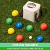 GoSports 90 mm Bocce Ball Sets – Outdoor Lawn Game – Composite or Resin(Multicolor)