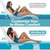 GoSports Coast Modern in Pool Lounge Chair – Waterproof & Weighted Chaise Lounger – Outdoor Pool Furniture for Patio or in Baja Shelf(Riser Kit)