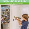 GoSports Foam Fire Games – Alien Invaders, Trophy Hunt, or Door Hang Battle Strike and Capture The Cash Targets – Include 2 Toy Blasters for Kids and Foam Ball Projectiles(Capture the Cash)