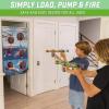 GoSports Foam Fire Games – Alien Invaders, Trophy Hunt, or Door Hang Battle Strike and Capture The Cash Targets – Include 2 Toy Blasters for Kids and Foam Ball Projectiles(Battle Strike)