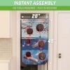 GoSports Foam Fire Games – Alien Invaders, Trophy Hunt, or Door Hang Battle Strike and Capture The Cash Targets – Include 2 Toy Blasters for Kids and Foam Ball Projectiles(Battle Strike)