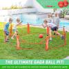 GoSports Gaga Ball Pit – 10 ft, 15 ft or 20 ft Portable Indoor/Outdoor Gagagon Pit for School, Camp or Home Use(Red – 10 ft)