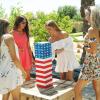 GoSports Giant Wooden Stacking Game – Stacks Up to 5 ft – Choose Brown Wood Stain, Gray, Natural, Stars & Stripes, or Tropical Hardwood – Toppling Tower(Stars and Stripes)