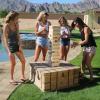 GoSports Giant Wooden Stacking Game – Stacks Up to 5 ft – Choose Brown Wood Stain, Gray, Natural, Stars & Stripes, or Tropical Hardwood – Toppling Tower(Natural Wood)