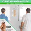 GoSports Hook 21 Ceiling Mount Ring Swing Game – Choose Your Color – Play Indoors or Outdoors(Natural)