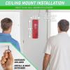 GoSports Hook 21 Ceiling Mount Ring Swing Game – Choose Your Color – Play Indoors or Outdoors(Red)