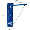 GoSports Hook 21 Wall Mount Ring Swing Game – Play Indoors or Outdoors with Foldable Arm(Blue)