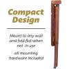 GoSports Hook 21 Wall Mount Ring Swing Game – Play Indoors or Outdoors with Foldable Arm(Brown)