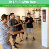 GoSports Hook 21 Wall Mount Ring Swing Game – Play Indoors or Outdoors with Foldable Arm(Brown)