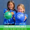 GoSports Inflatable Dodgeballs – Choose 5 Inch or 7 Inch No Sting Balls – Set of 6 Includes Ball Pump & Mesh Bag(7″ Balls 6 Pack – Blue)