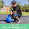 GoSports Inflatable Dodgeballs – Choose 5 Inch or 7 Inch No Sting Balls – Set of 6 Includes Ball Pump & Mesh Bag(7″ Multicolor)