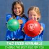 GoSports Inflatable Dodgeballs – Choose 5 Inch or 7 Inch No Sting Balls – Set of 6 Includes Ball Pump & Mesh Bag(7″ Multicolor)