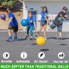 GoSports Inflatable Dodgeballs – Choose 5 Inch or 7 Inch No Sting Balls – Set of 6 Includes Ball Pump & Mesh Bag(7″ Multicolor)