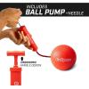 GoSports Inflatable Dodgeballs – Choose 5 Inch or 7 Inch No Sting Balls – Set of 6 Includes Ball Pump & Mesh Bag(Multicolor)