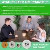 GoSports Keep The Change – Tabletop Coin Drop Dice Game for Kids & Adults, Includes 2 Dice and Game Rules