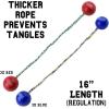 GoSports Ladder Toss Bolo Replacement Set – Kid Safe Soft Rubber or Hard Golf Balls(Hard Golf Balls)