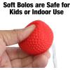 GoSports Ladder Toss Bolo Replacement Set – Kid Safe Soft Rubber or Hard Golf Balls(Soft Rubber)
