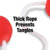 GoSports Ladder Toss Bolo Replacement Set – Kid Safe Soft Rubber or Hard Golf Balls(Soft Rubber)