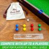 GoSports Mini Bocce Tabletop Game Set for Kids & Adults – Includes 8 Mini Bocce Balls, Pallino and Case