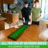 GoSports Mini Bocce Tabletop Game Set for Kids & Adults – Includes 8 Mini Bocce Balls, Pallino and Case