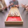 GoSports Mini Wooden Tabletop Bowling Game Set for Kids & Adults – Includes 1 Bowling Alley Board, 1 Launch Ramp, 2 Mini Bowling Balls, 10 Pins & Dry Erase Scorecard