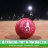 GoSports Official Kickball with Pump (2 Pack), 10 Inch(10″)