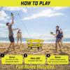 GoSports Pickle 360 Paddle Ball Game Set – Choose Original or Hardcourt – Pickleball Without a Court(Yellow  Black)