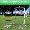 GoSports Premium Ladder Toss Outdoor Game Set with 6 Bolo Balls, Travel Carrying Case and Score Trackers – Choose Between Standard and Giant Size Sets(Giant Size)